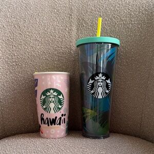 2 Starbucks Hawaii cups